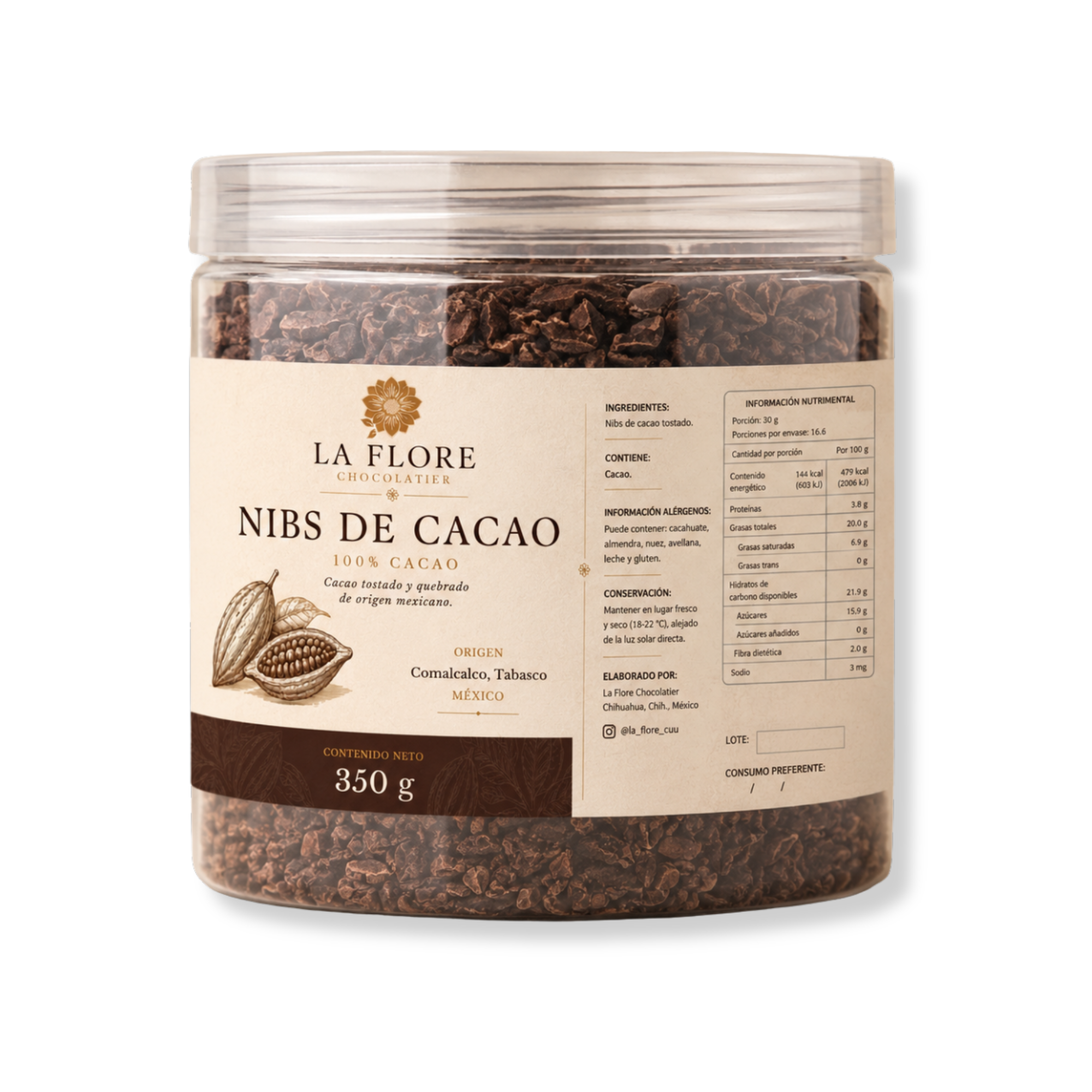 Nibs de Cacao 100% (350 g)