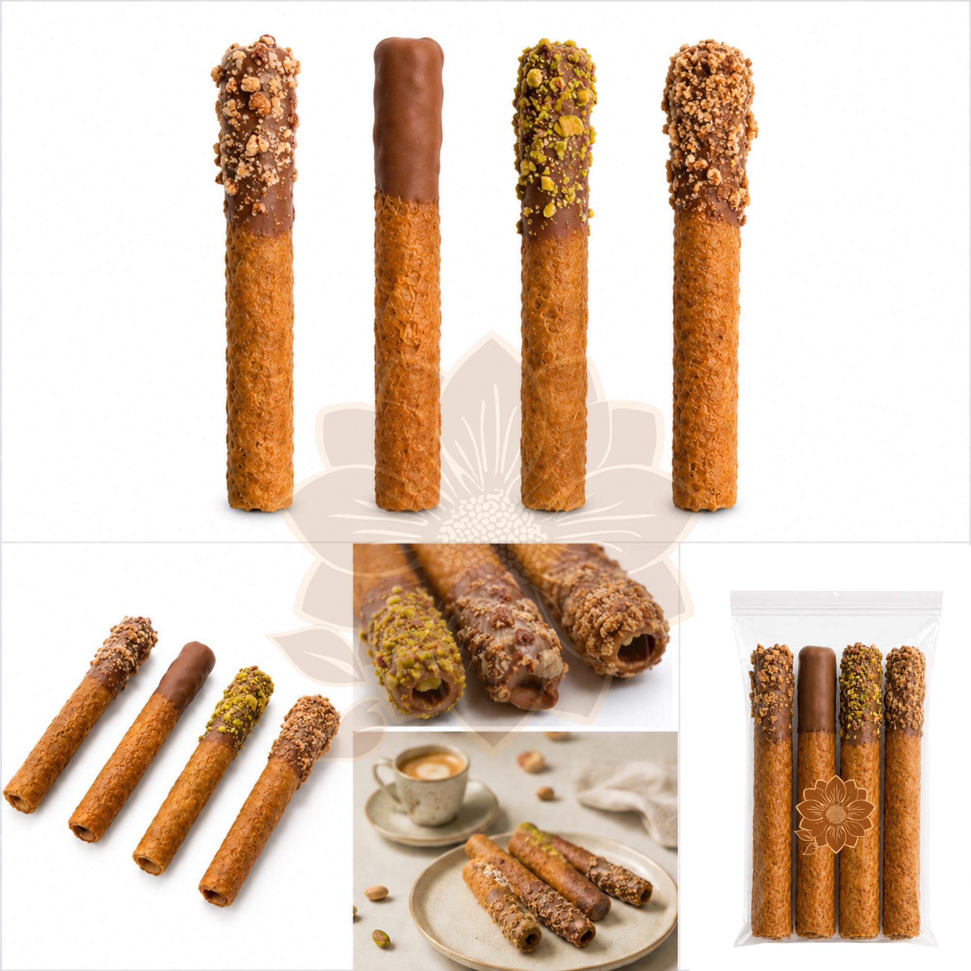 Barquillos con Chocolate con Leche 39% (38 g)