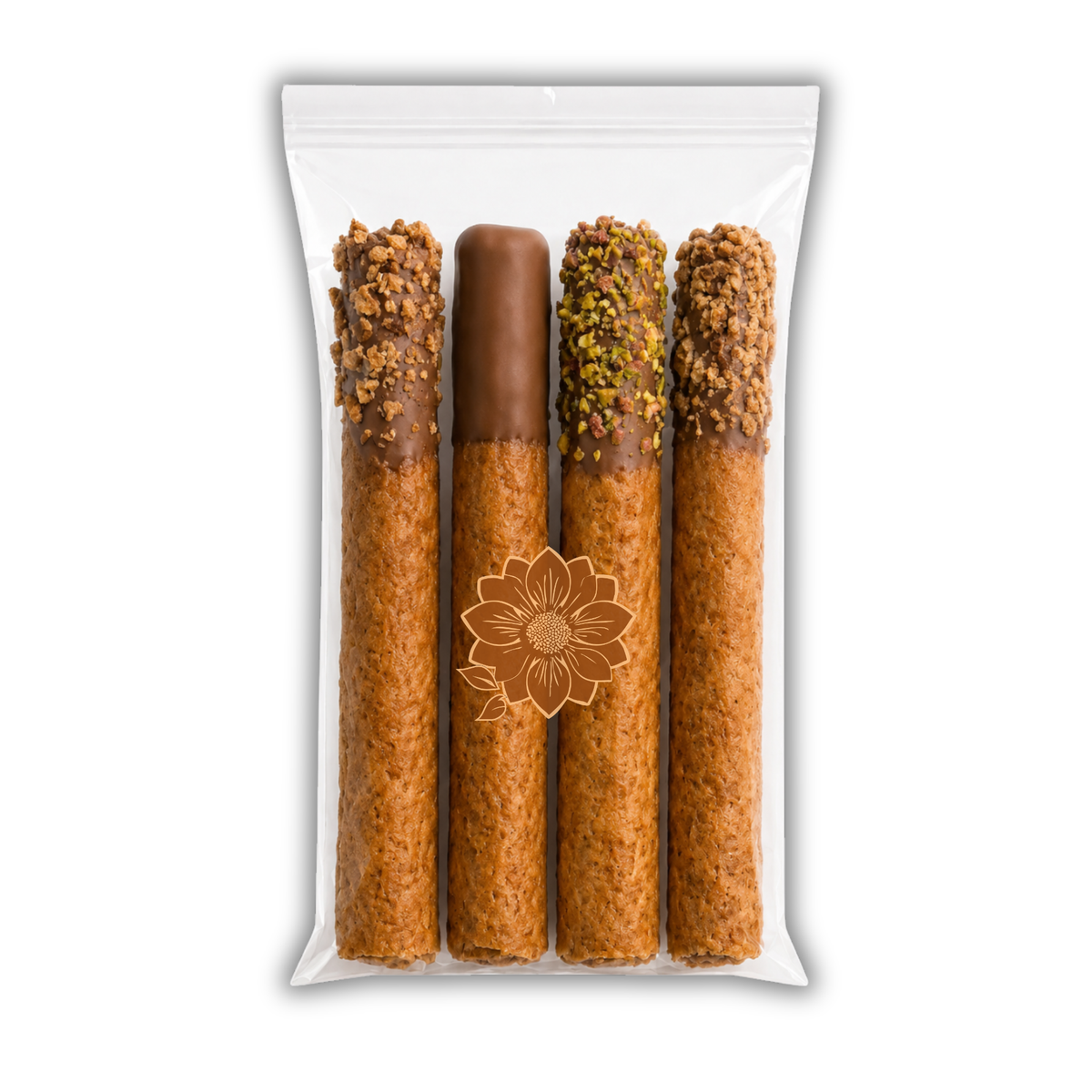 Barquillos con Chocolate con Leche 39% (38 g)