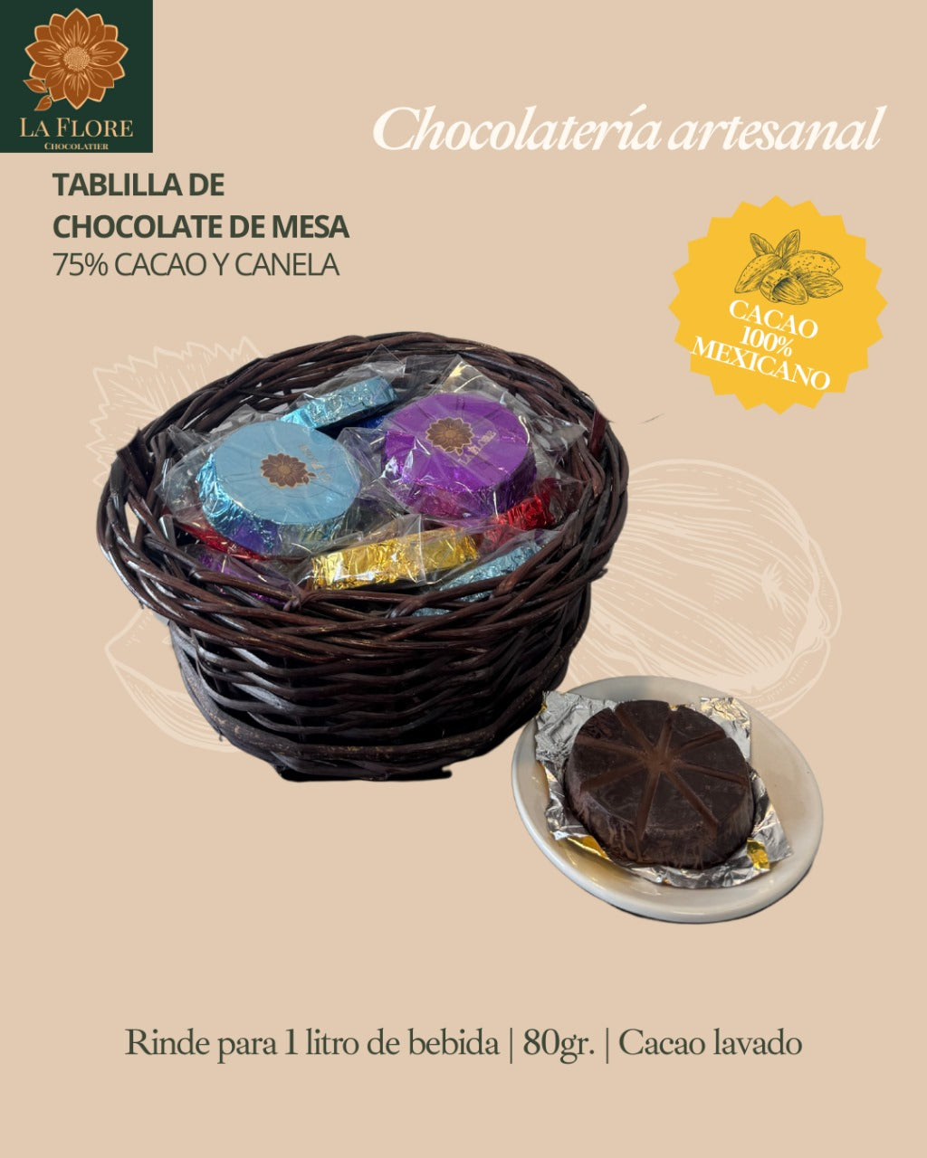 Chocolate de Mesa Artesanal – 80 g